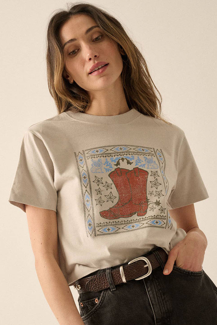 Vintage Western Graphic T‑Shirt