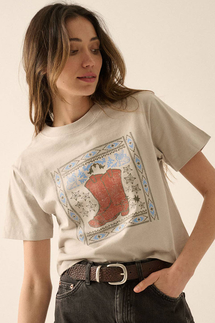 Vintage Western Graphic T‑Shirt