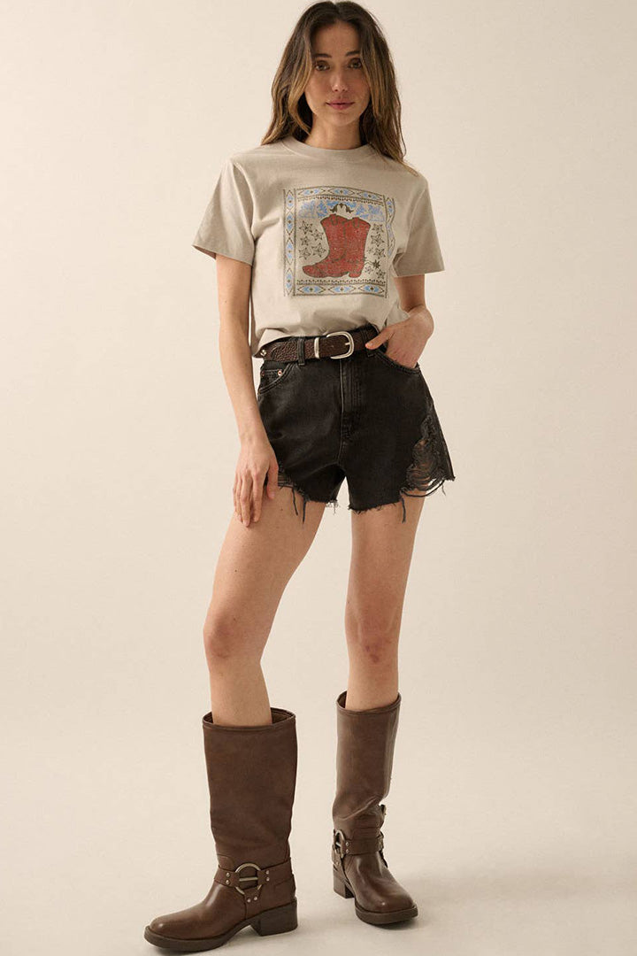Vintage Western Graphic T‑Shirt