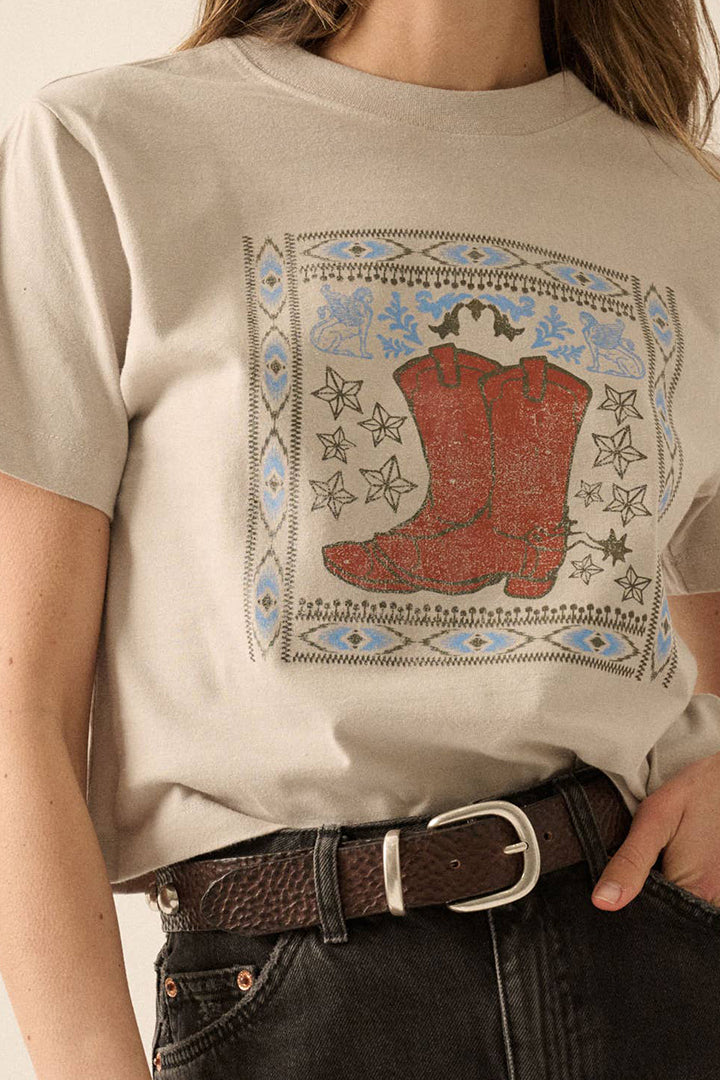 Vintage Western Graphic T‑Shirt
