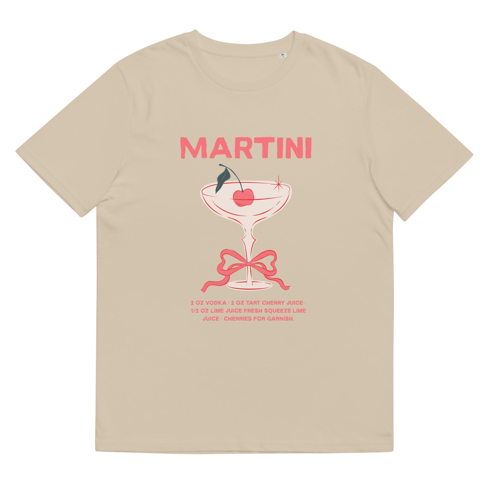 Martini Cherry Recipe Tee